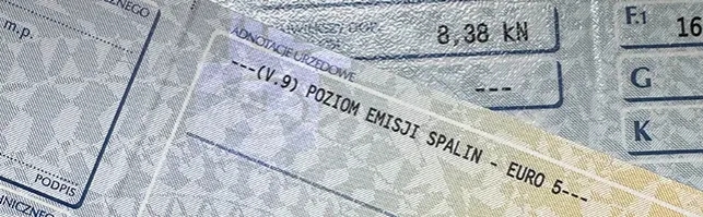 Gdzie w dowodzie rejestracyjnym jest emisja spalin i co musisz wiedzieć