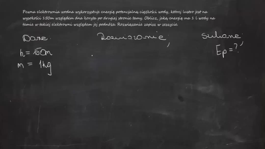 Jak pewna elektrownia wodna wykorzystuje energię potencjalną do produkcji energii